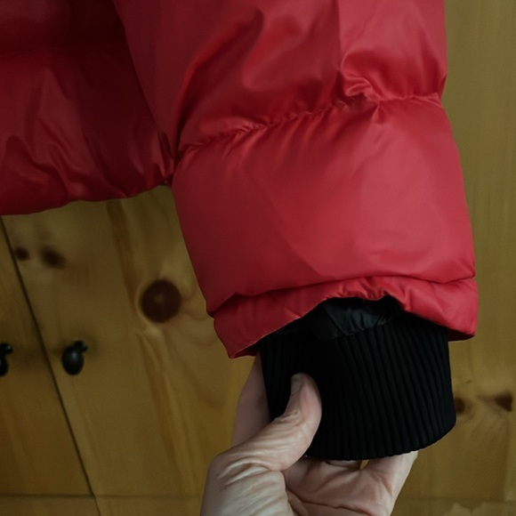 AMAZING Proenza Schouler Colorblock puffer Black Burgundy Red - size small - Picture 2 of 9